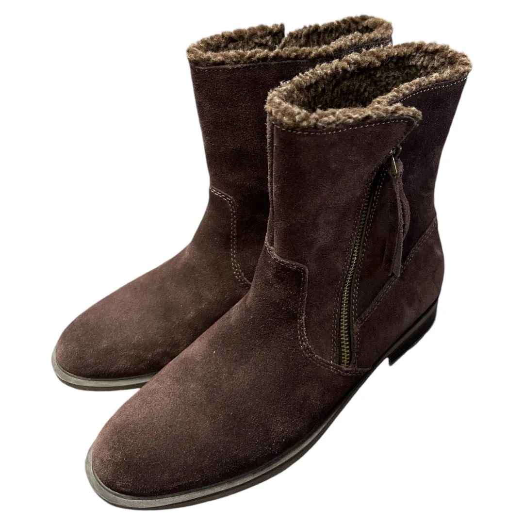 Boots Ankle Flats By Sporto In Brown, Size: 9.5