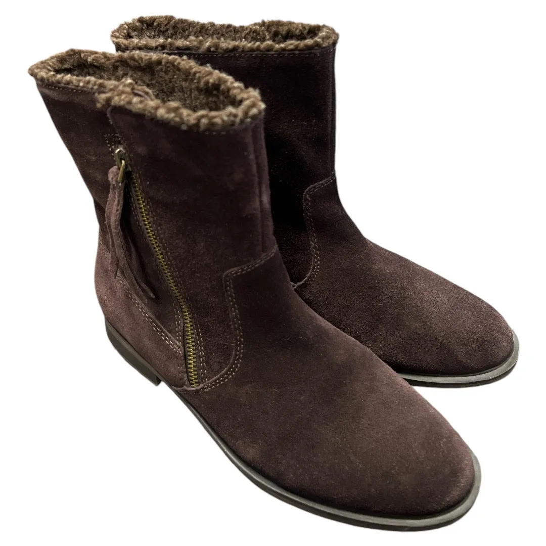 Boots Ankle Flats By Sporto In Brown, Size: 9.5