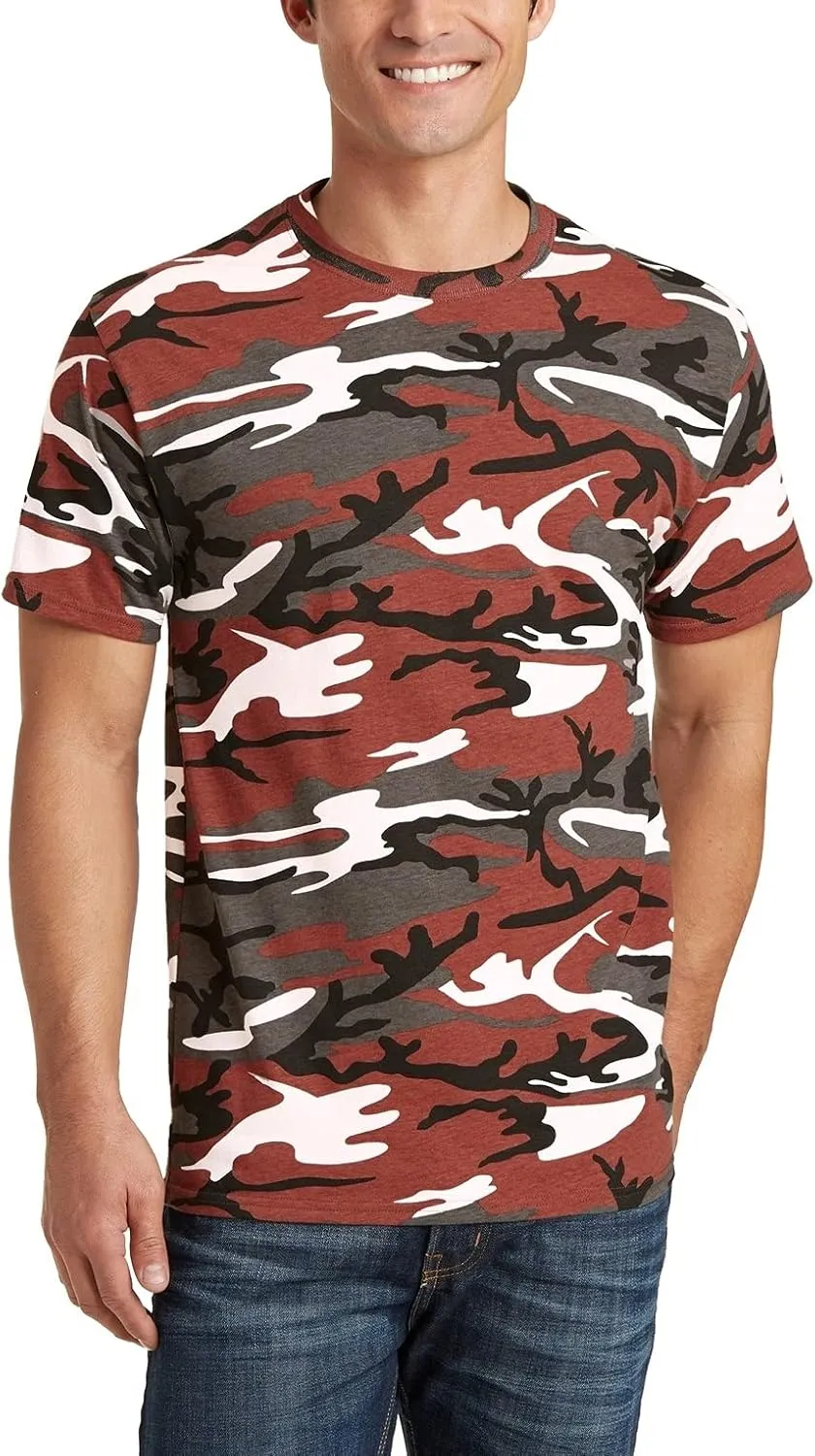JustBlanks Men's Camouflage Tee Shirts - 100% Cotton Short-Sleeve T- Shirt - Military Camo Crewneck Shirt for Men