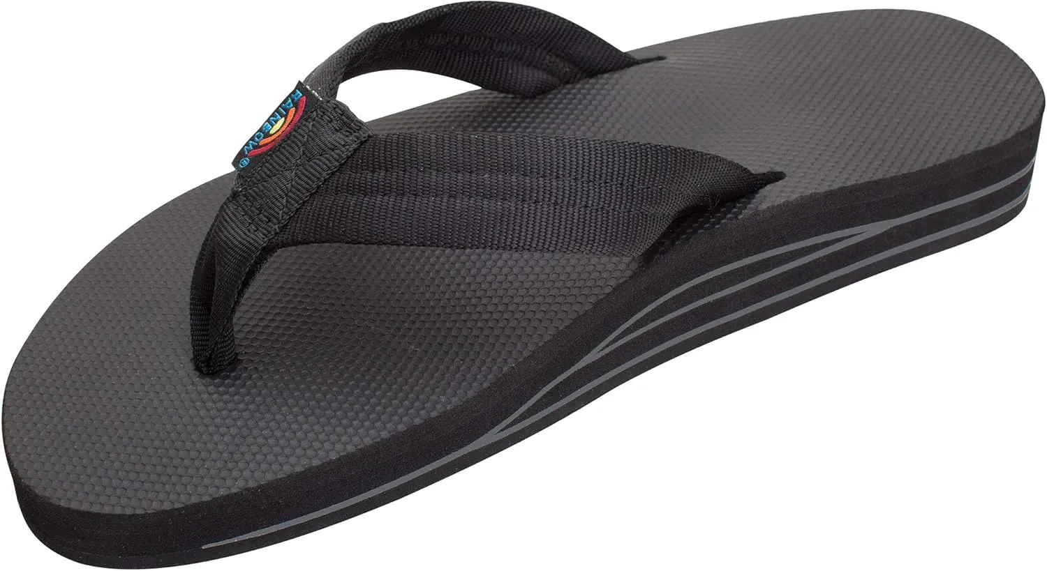 Rainbow Sandals Men's Double Layer Soft Top 1" EVA Rubber Filled Nylon Strap