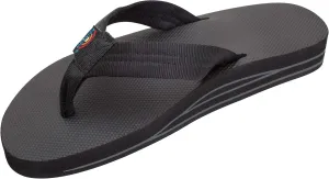 Rainbow Sandals Men's Double Layer Soft Top 1" EVA Rubber Filled Nylon Strap