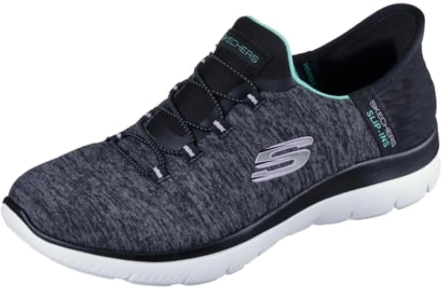 Skechers Women's Summits Hands-Free Slip-Ins  Memory Foam Insole, Heel Pillow, Vegan Materials Sneakers