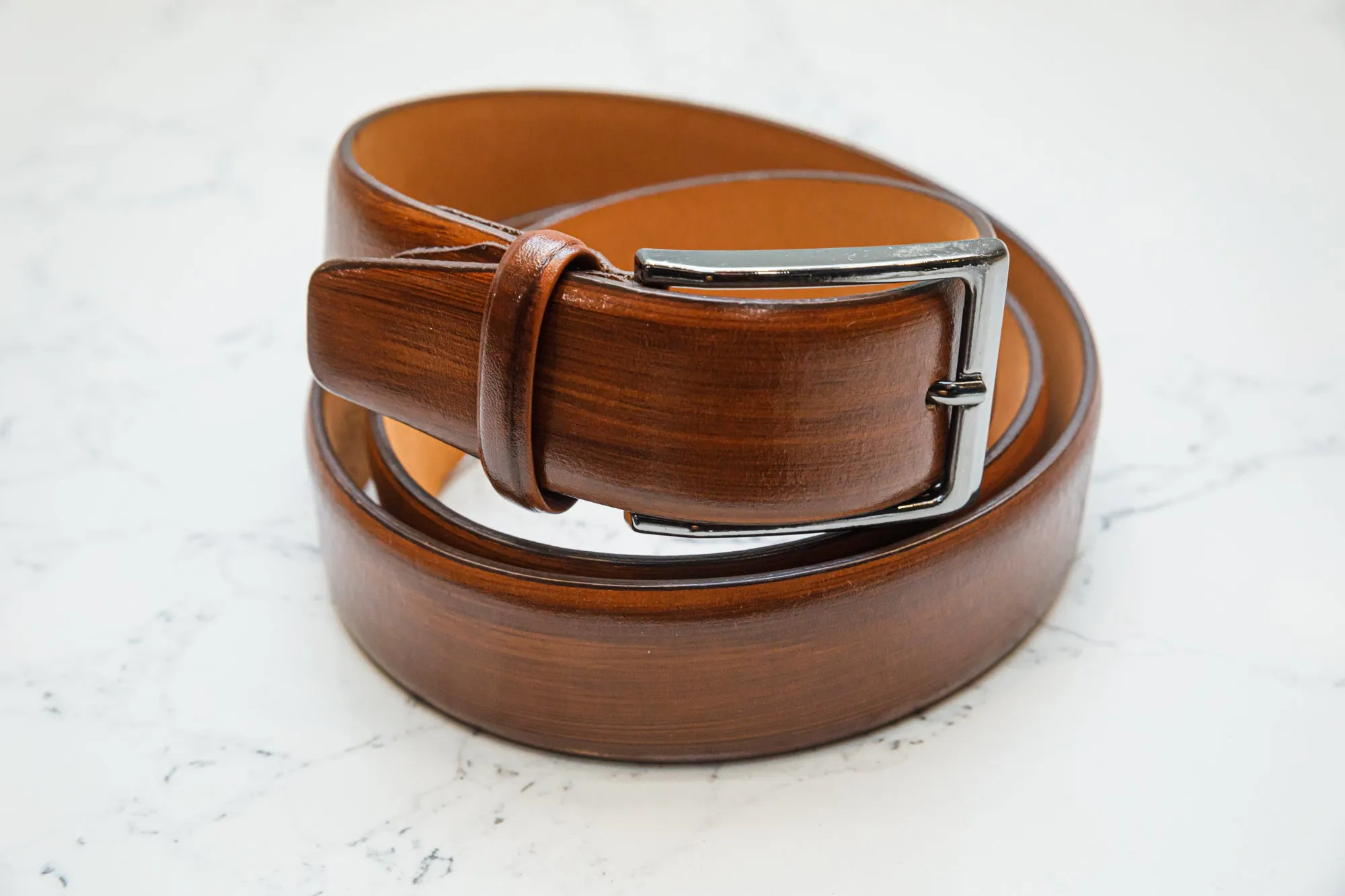 The Patina Belt - Cognac Brown